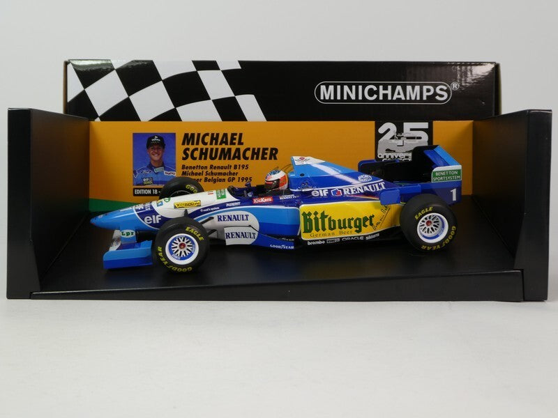 Minichamps - Michael Schumacher Benetton B195 #1 Winner Belgian GP F1 1995, escala 1:18