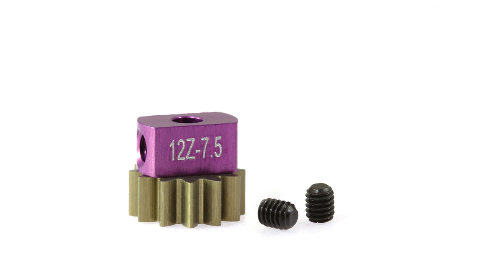 ScaleAuto - Piñón extraíble 12d. M50 ø7,5mm en ergal para eje 2mm con fijación mediante tornillo M2.5mm.