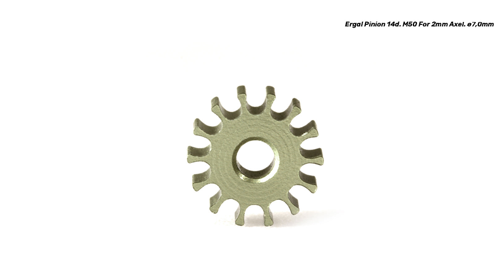 ScaleAuto - Piñón 14d. ergal ø7,0mm para eje de 2mm