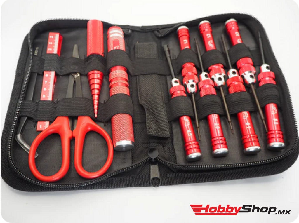 Silver Horse Rc - Master Tool Kit For Mini-Z And 1/28 Scale Red En Existencia