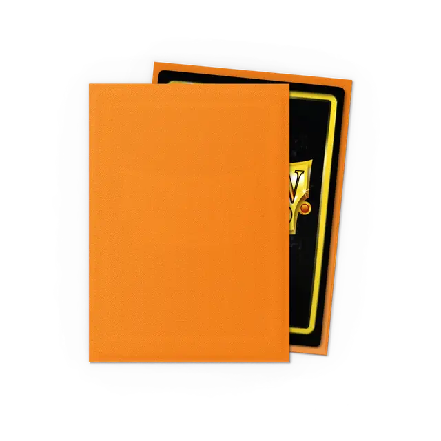 Arcane Tinmen - Dragon Shield - Orange- Matte Sleeves - Standard Size