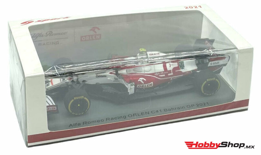 Spark - Alfa Romeo F1 C41 Team Orlen Racing #99 Bahrain Gp 2021 Antonio Giovinazzi Escala 1:43 En