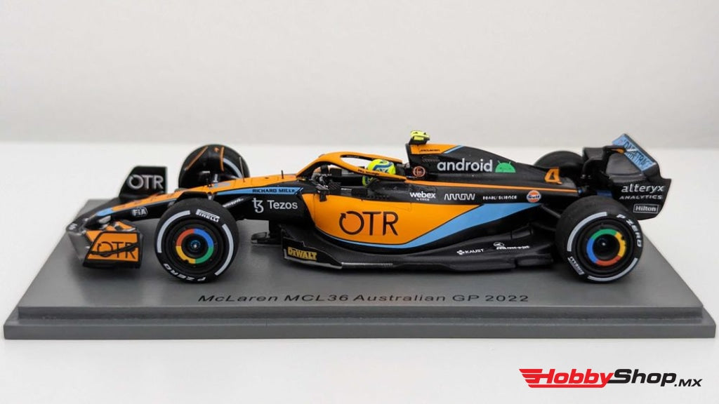 Spark - Mclaren F1 Mcl36 Mercedes Team #4 Australian Gp 2022 Lando Norris Escala 1:43 En Existencia