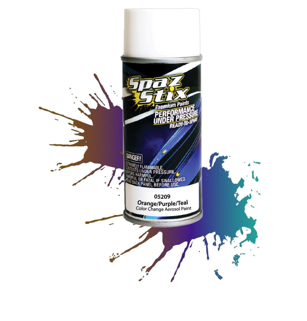 Spaz Stix - Color Change Aerosol Paint Orange/Purple/Teal 3.5Oz Can En Existencia