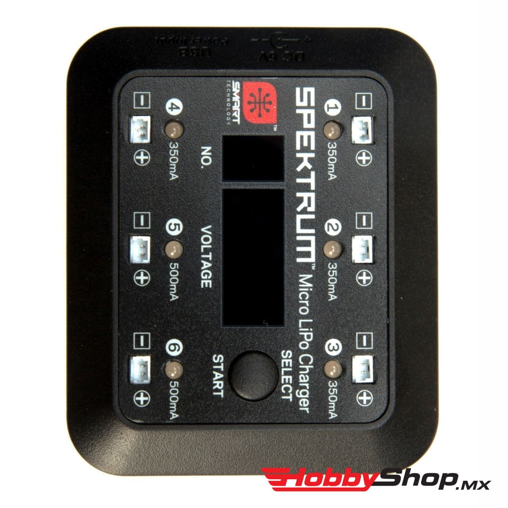 Spektrum - S63 Micro 6-Port Dc/usb 1S Lipo Cargador Inteligente En Existencia