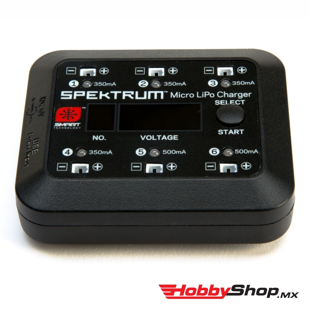 Spektrum - S63 Micro 6-Port Dc/usb 1S Lipo Cargador Inteligente En Existencia
