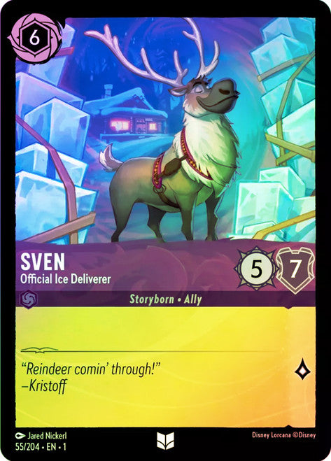 Carta Hydros - Ice Titan,Set Into the Inklands, Número de Tarjeta 39 , Color Amethyst, Rarity Uncommon