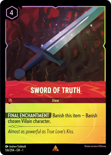 Carta Peter Pan - Pirate's Bane,Set Into the Inklands, Número de Tarjeta 120 , Color Ruby, Rarity Rare
