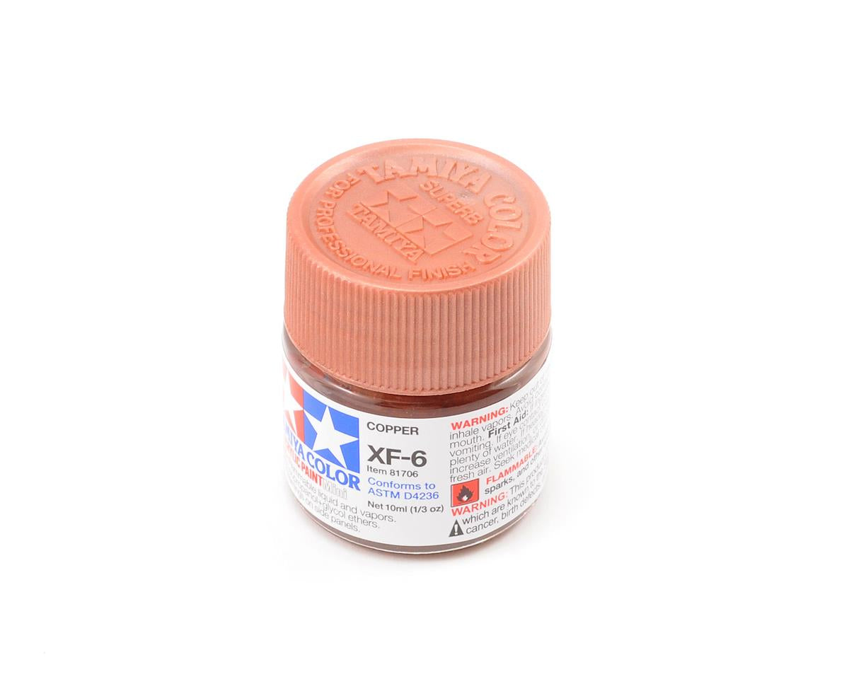 Tamiya - Acrylic Mini XF-6 Copper Paint, 10ml Bottle