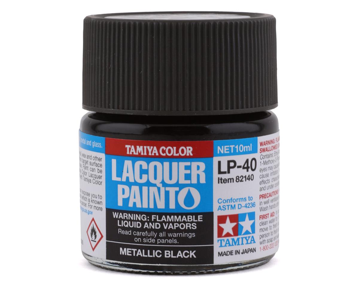 Tamiya - Lacquer Paint LP-40 Metallic Black Paint 10ml Bottle