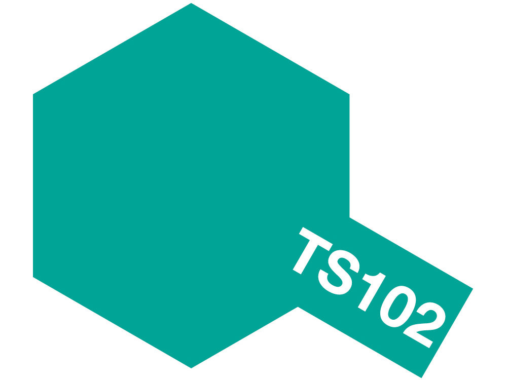 Tamiya - TS-102 Cobalt Green Spray Paint, 100ml Spray Can