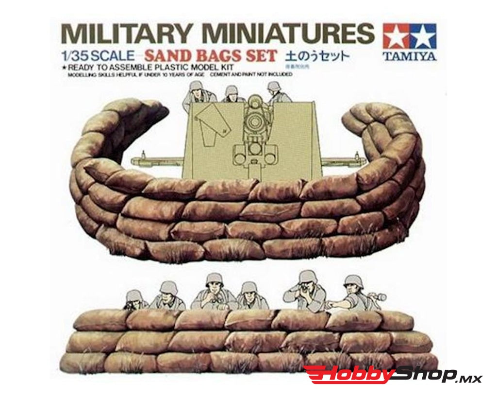 Tamiya - 1/35 Sand Bag Kit For Plastic Models En Existencia