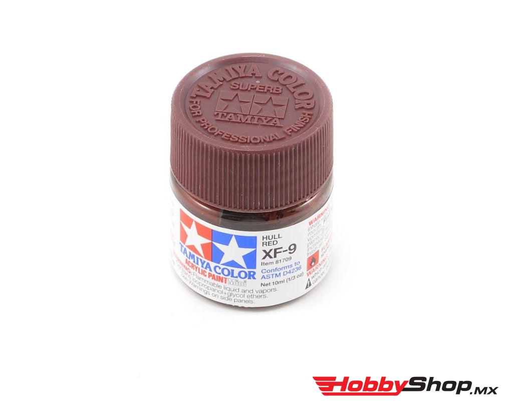 Tamiya - Acrylic Mini Xf-9 Hull Red Paint 10Ml Bottle En Existencia