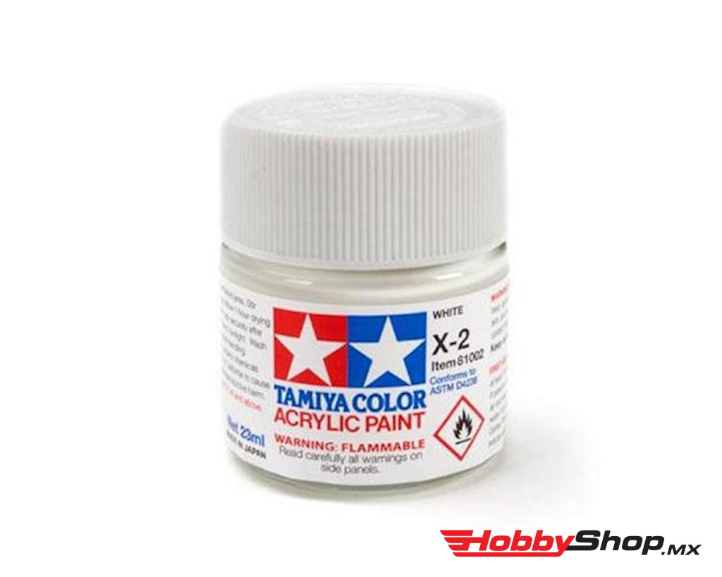 Tamiya - Acrylic X-2 White Paint 23Ml Bottle En Existencia