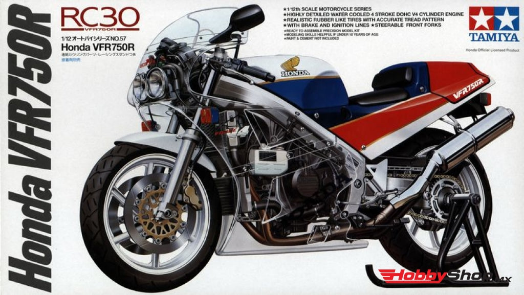 Tamiya - Honda Vfr750R Motorcycle Plastic Model Kit En Existencia