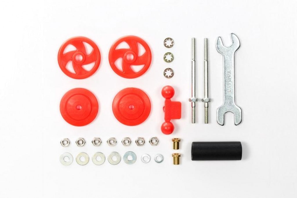 Tamiya - Jr Large Diameter Stabilizer Head Set Red 17Mm En Existencia