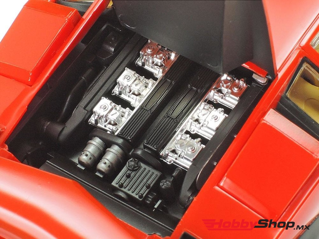 Tamiya - Lamborghini Countach Lp500S 1/24 Plastic Model Kit W/ Red Body En Existencia