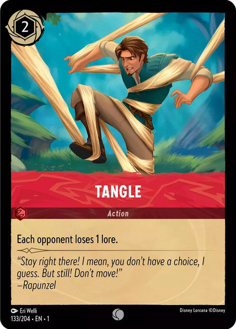 Carta Tangle,Set The First Chapter, Número de Tarjeta 133 , Color Ruby, Rarity Common