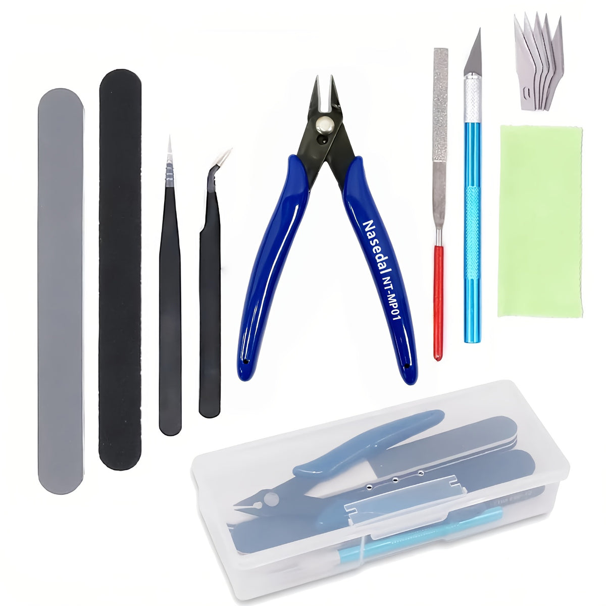 Set básico de 9 herramientas para modelismo