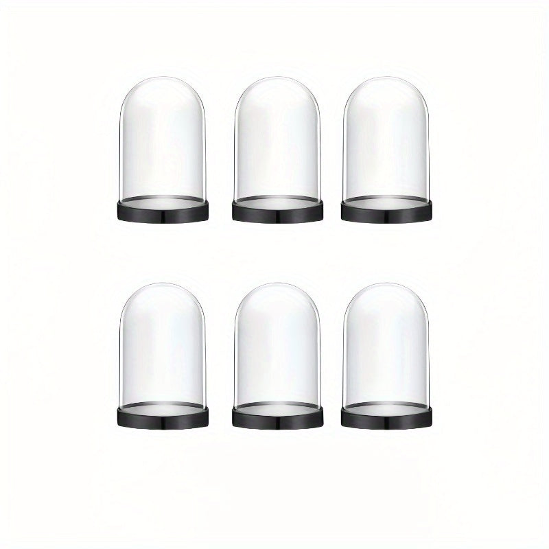 Set de 6 vitrinas domo transparentes