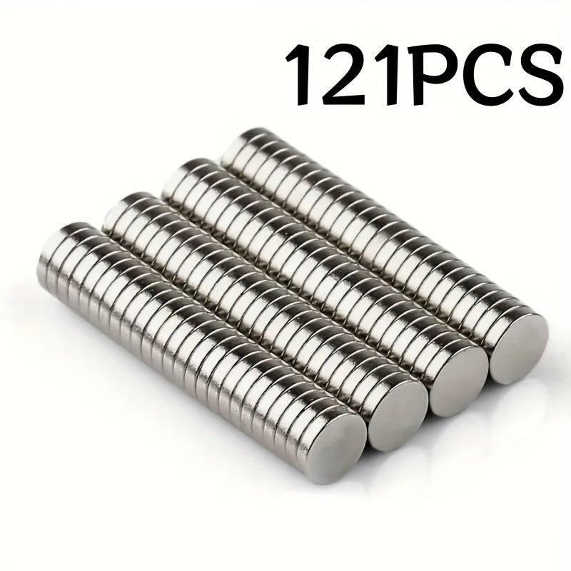 Set de 121 imanes redondos de neodimio, 5 × 1 mm