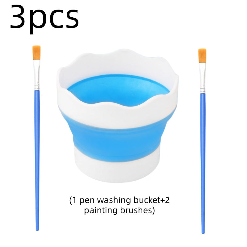 Set de lavapinceles con 2 pinceles