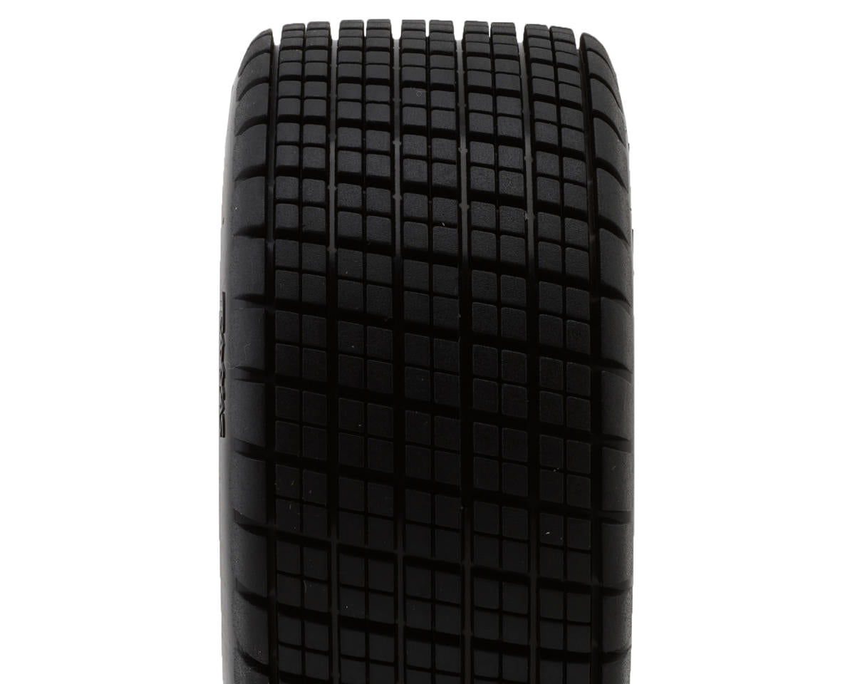 Traxxas - Slash® Modified Hoosier® Pre-Mounted Dirt Oval Tires (Grey) (2) (Front) w/12mm Hex