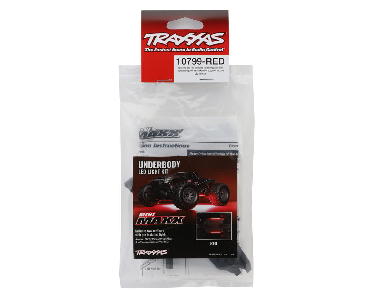 Traxxas - Mini Maxx® Underbody LED Light Kit (Red)