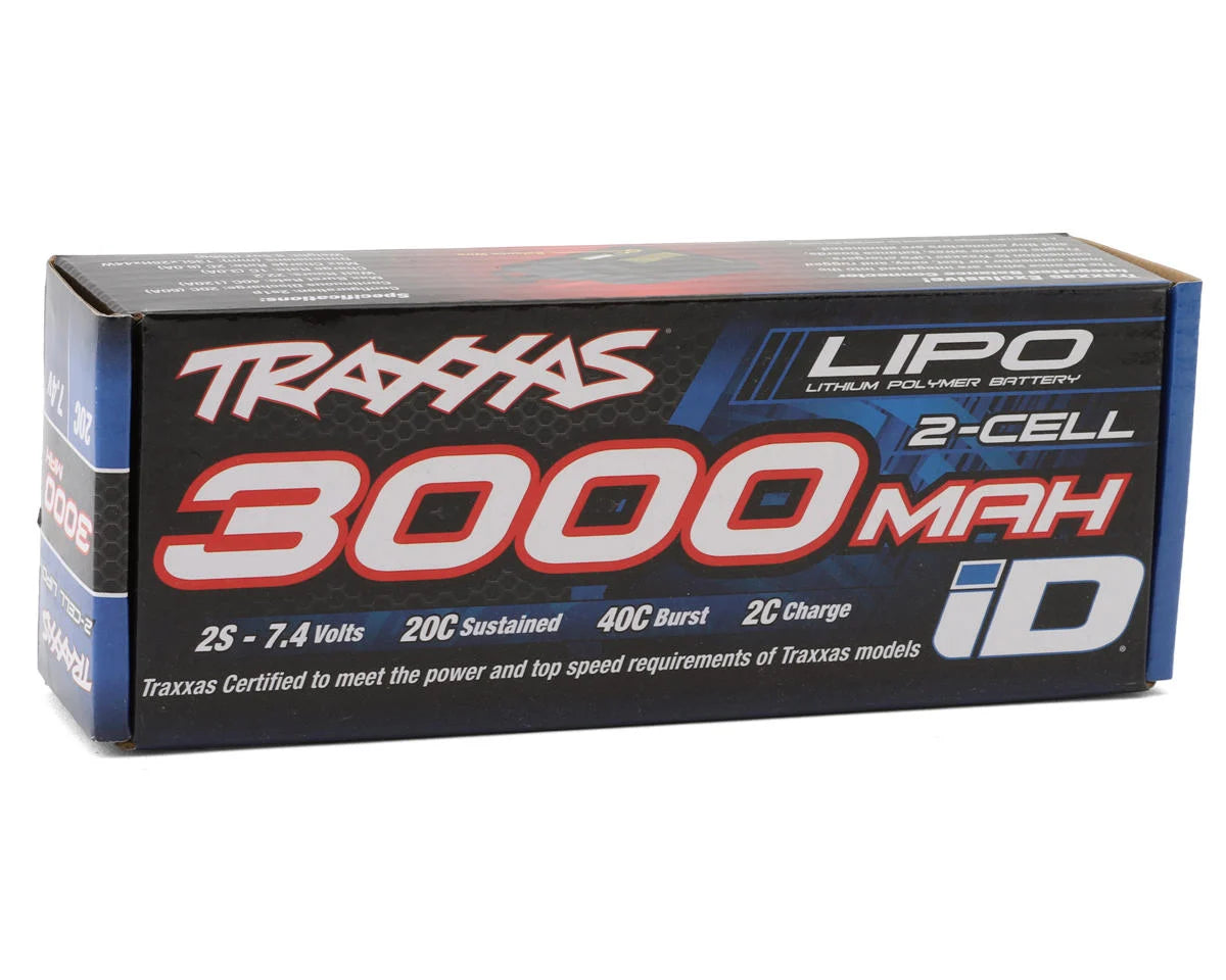 Traxxas - 2S "Power Cell" 20C LiPo Battery w/iD Connector (7.4V/3000mAh)