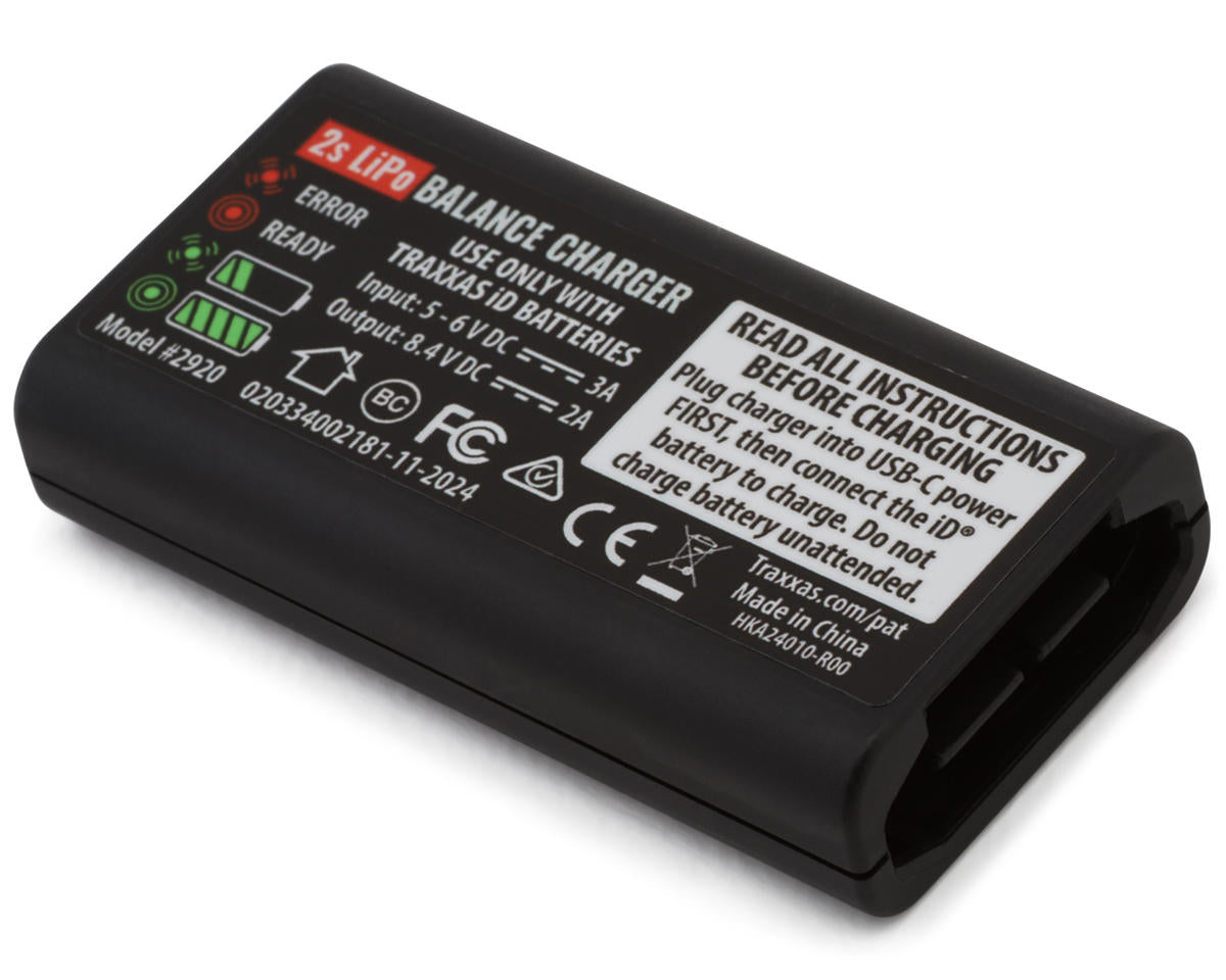 Traxxas - USB-C 2S Lipo Charger w/iD® Connector