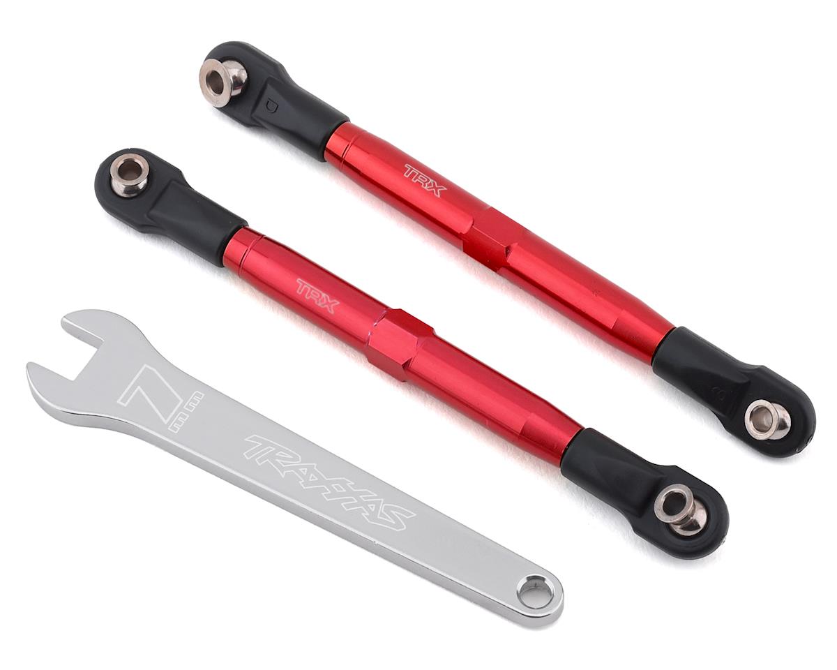 Traxxas - Rustler 4X4 87mm Aluminum Toe Link (Red) (2)