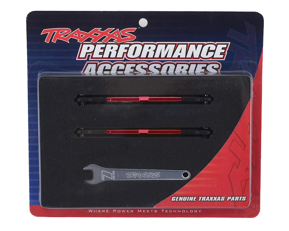 Traxxas - Rustler 4X4 87mm Aluminum Toe Link (Red) (2)