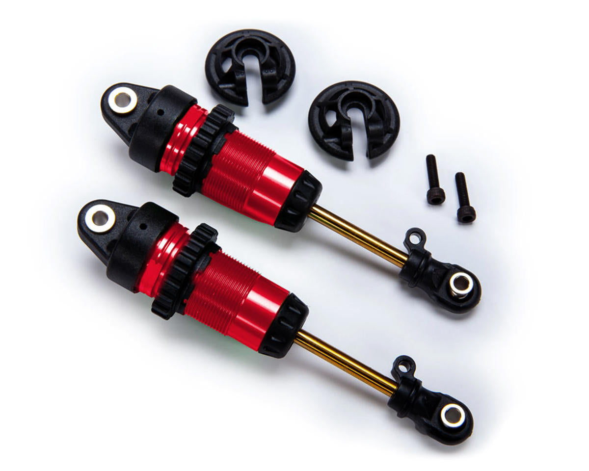 Traxxas - 1/10 GTR Long Shocks w/Ti-Nitride Shafts (Red) (2)