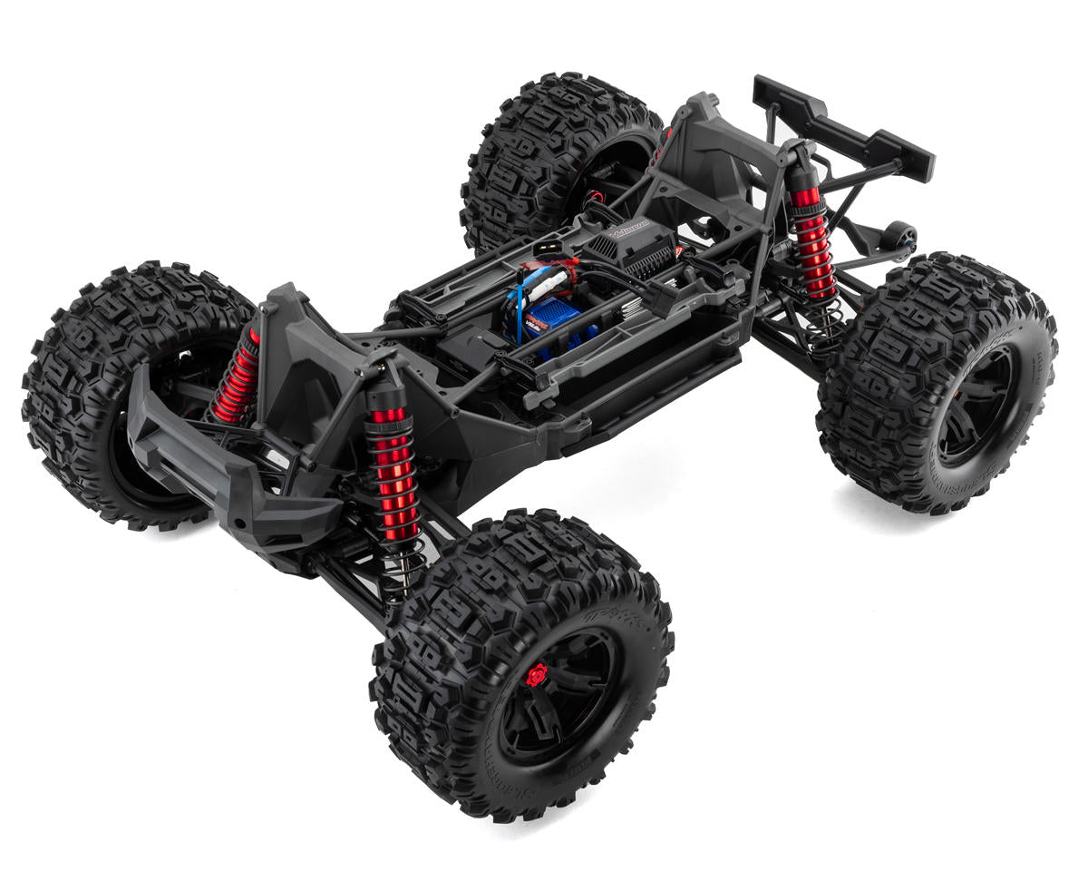 Traxxas - X-Maxx 8S 1/6 4WD Brushless RTR Monster Truck w/2.4GHz TQi Radio, TSM & Belted Tires, Roja