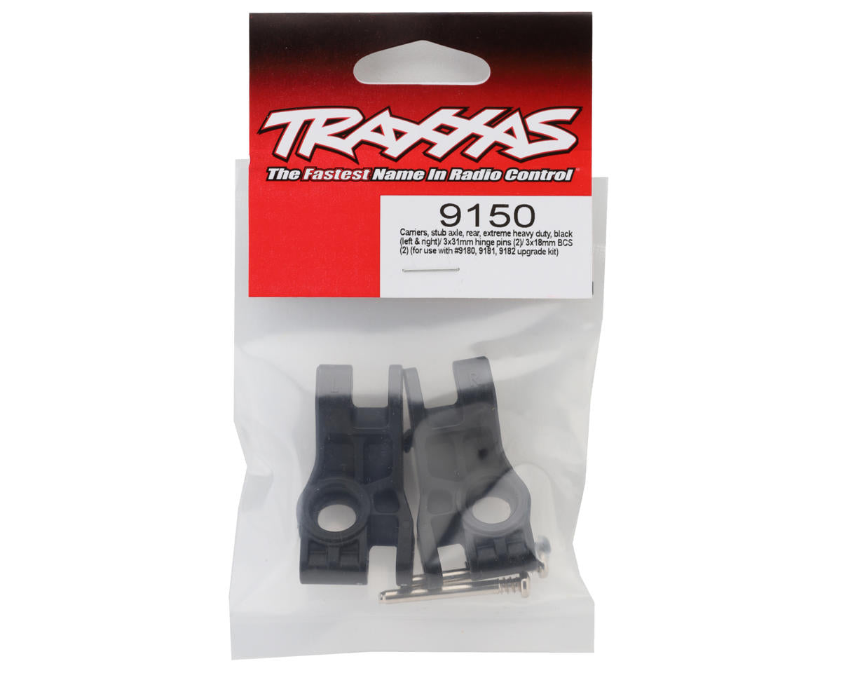 Traxxas - HD Extreme Rear Stub Axle Carriers (Black) (2)