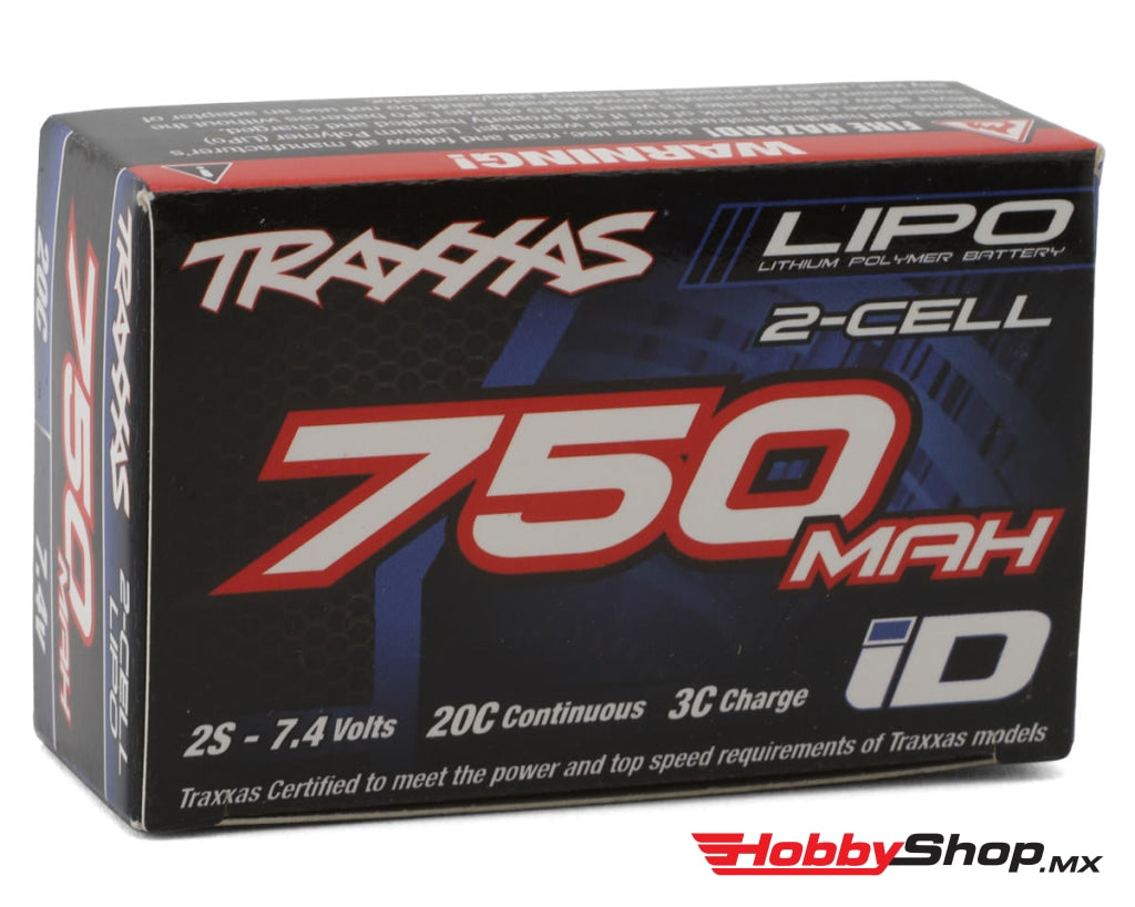 Traxxas - 2S Power Cell 20C Lipo Battery W/Id Connector (7.4V/750Mah) En Existencia