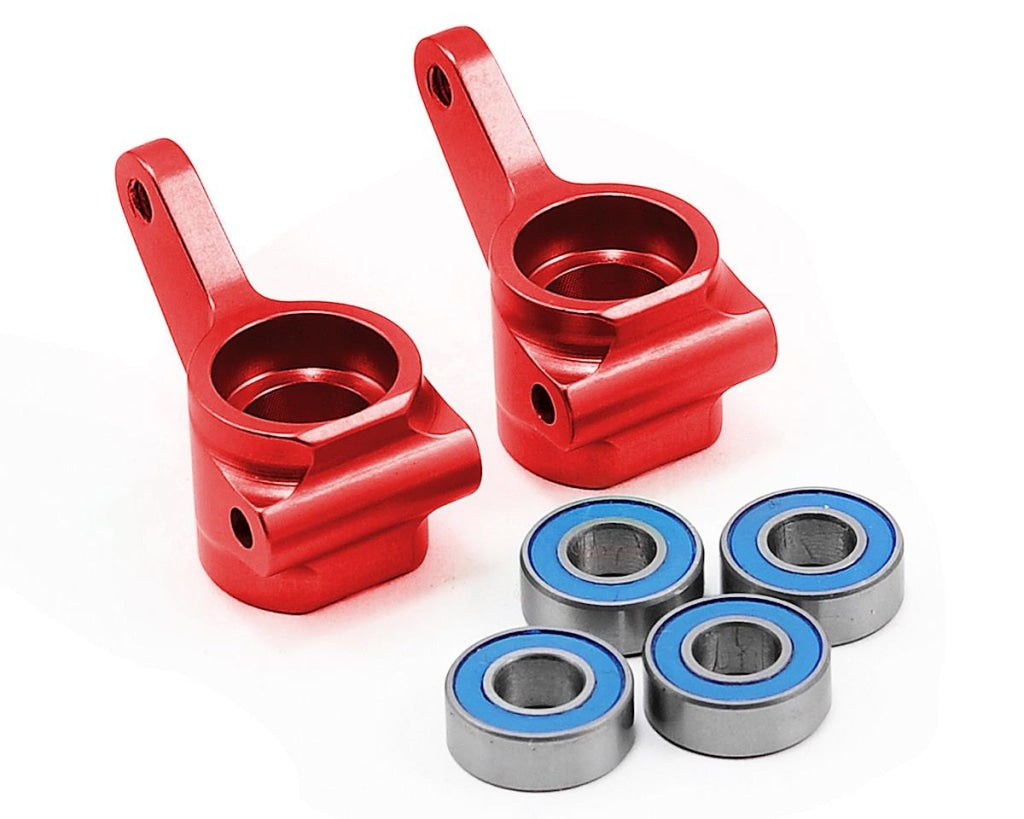 Traxxas - Aluminum Steering Blocks W/Ball Bearings (Red) (2) En Existencia