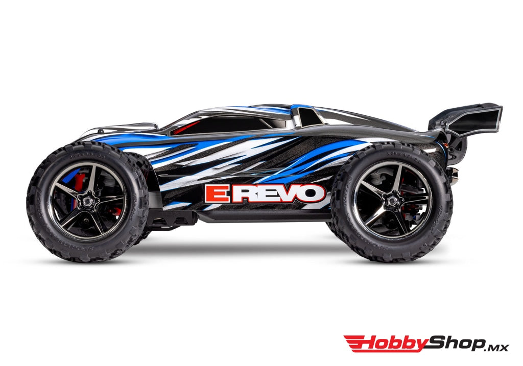 Traxxas - E-Revo 1/16 4Wd Brushed Rtr Truck Battery & Usb-C Charger Included Azul En Existencia