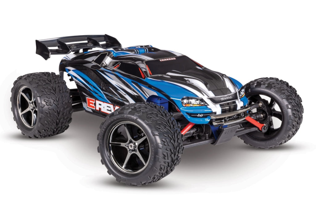 Traxxas - E-Revo 1/16 4Wd Brushed Rtr Truck Battery & Usb-C Charger Included Azul En Existencia