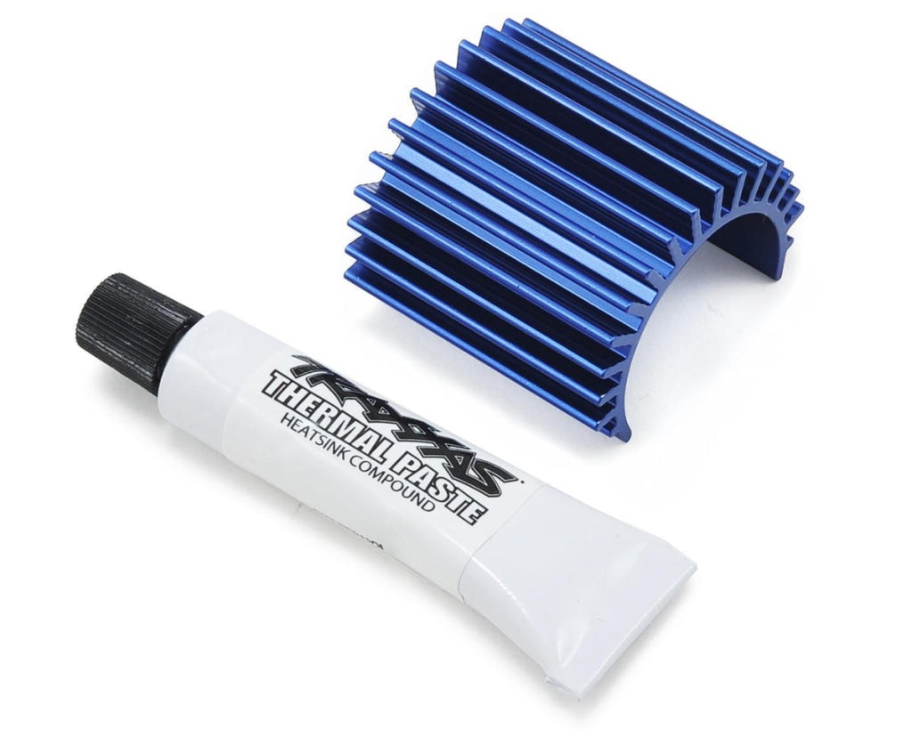 Traxxas - Heat Sink Velineon® 380 Brushless Motor Aluminum (Blue-Anodized) En Existencia