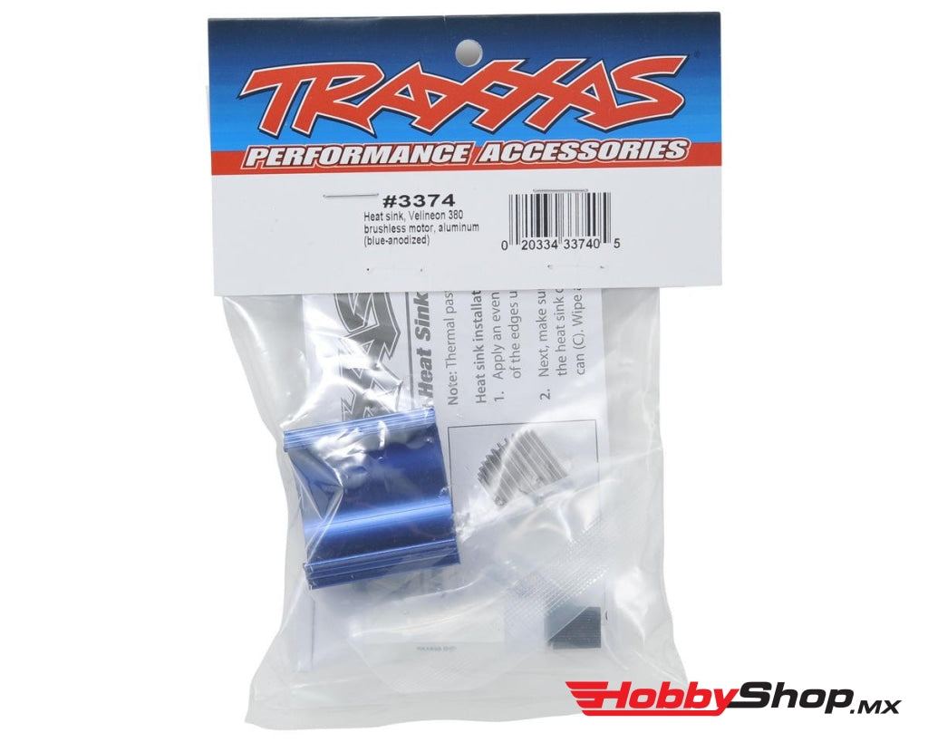 Traxxas - Heat Sink Velineon® 380 Brushless Motor Aluminum (Blue-Anodized) En Existencia