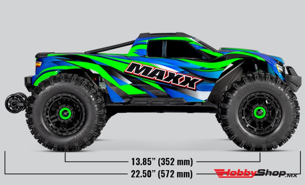 Traxxas - Maxx Widemaxx 1/10 Brushless Rtr 4Wd Monster Truck W/Tqi 2.4Ghz Radio & Tsm Verde En