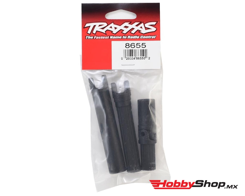 Traxxas - Medios Ejes Centro (Ranurado Interno (2) / Ranurado Externo (2)) (Solo Piezas De Plástico)