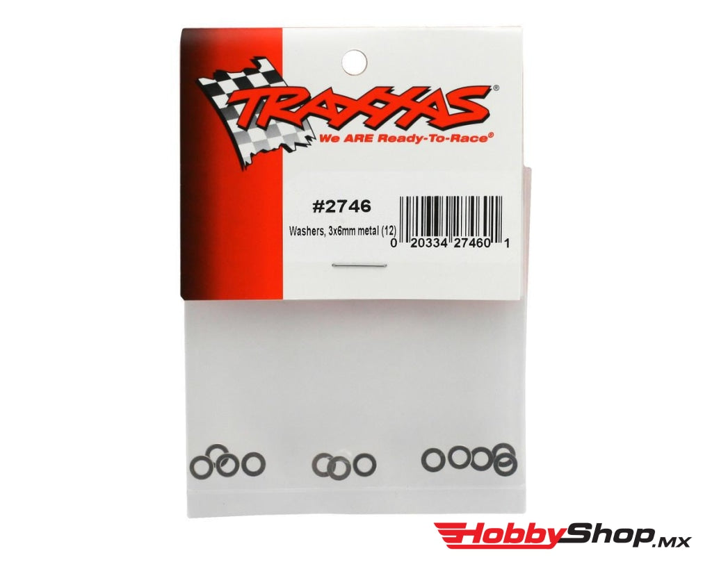 Traxxas - Rondanas De Metal 3X6Mm (12 Piezas) En Existencia
