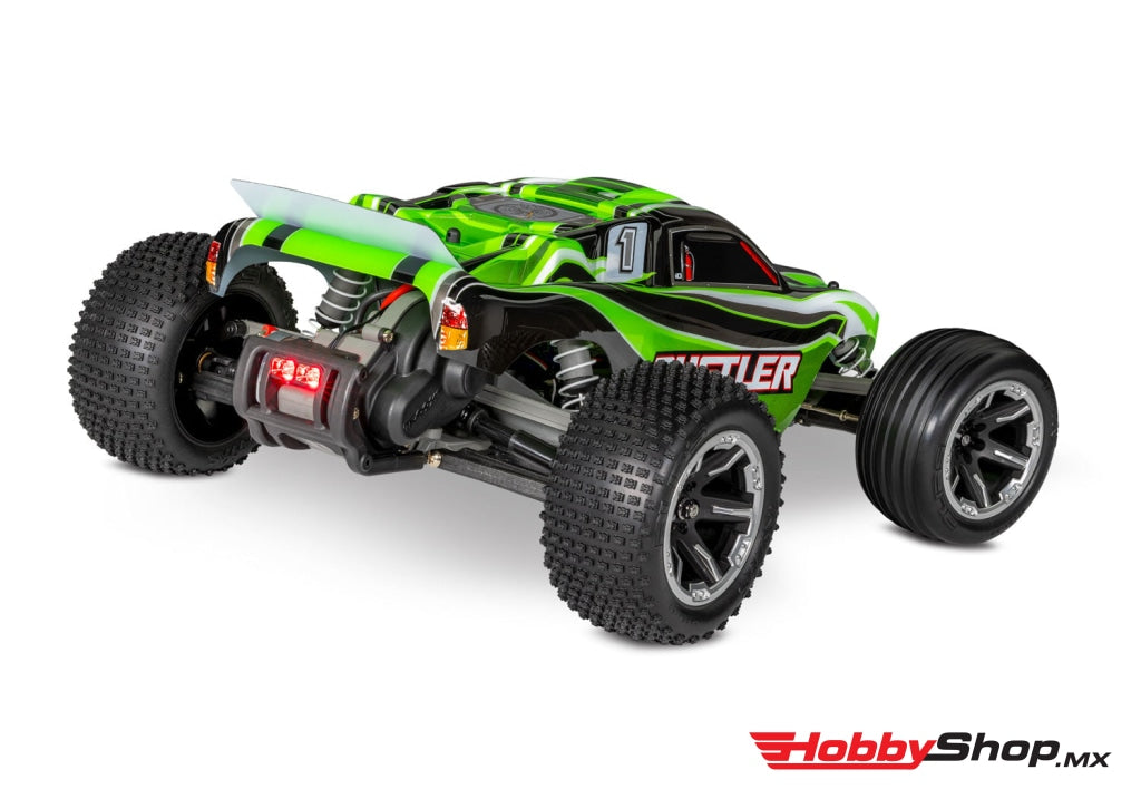 Traxxas - Rustler 1/10 Rtr Stadium Truck W/Led Lights Tq 2.4Ghz Radio Battery & Dc Charger Verde En