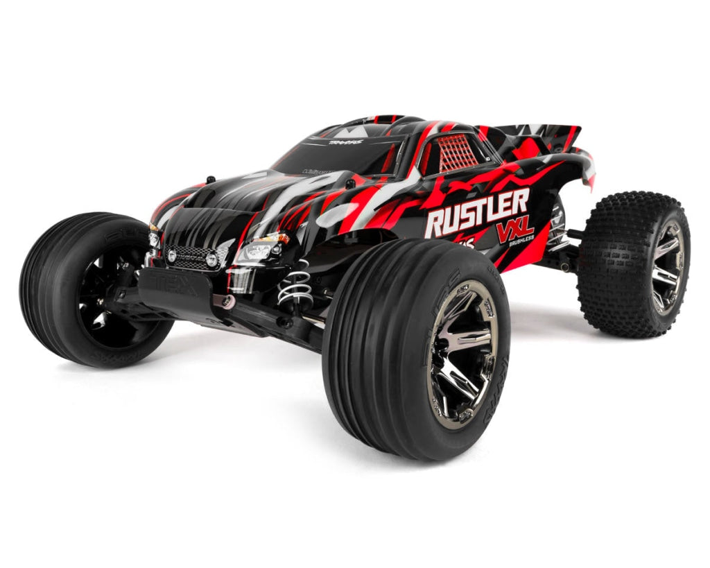 Traxxas - Rustler Vxl Brushless 1/10 Rtr Stadium Truck (Red) W/Magnum 272R Tqi 2.4Ghz Radio & Tsm