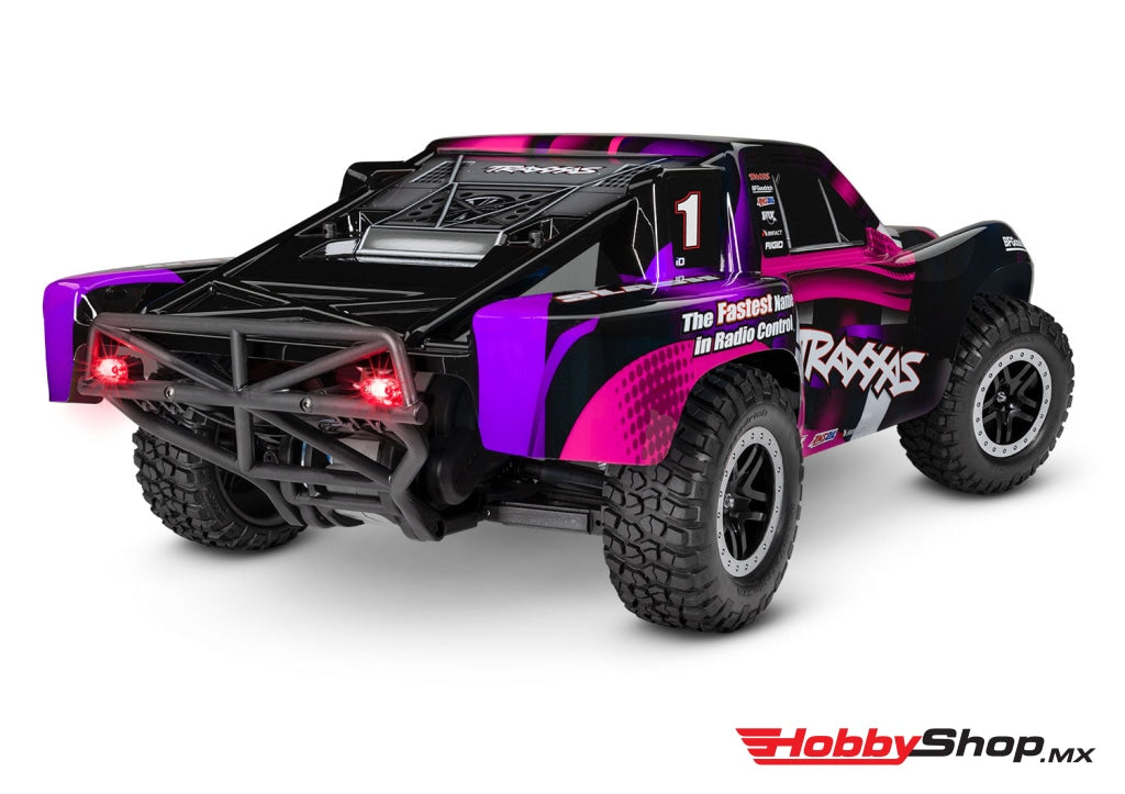 Traxxas - Slash 1/10 Rtr Short Course Truck Led Lights Tq 2.4Ghz Radio Battery & Dc Charger Rosa En