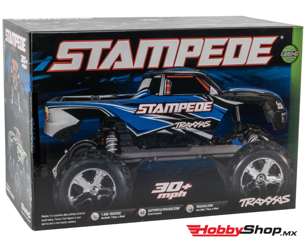 Traxxas - Stampede 1/10 Rtr Monster Truck (Red) W/Xl-5 Esc Tq 2.4Ghz Radio Battery & Usb-C Charger