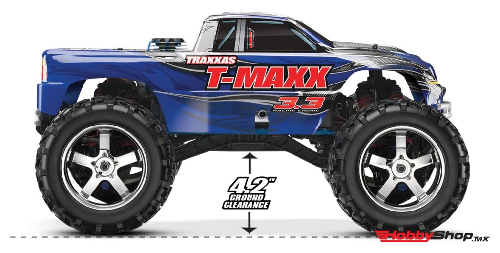 Traxxas - T-Maxx 3.3 4Wd Rtr Nitro Monster Truck Azul Sobrepedido