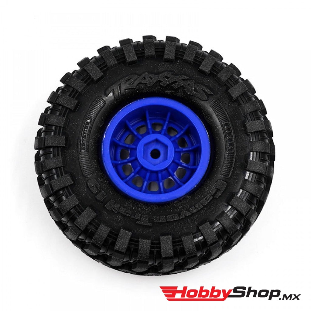 Traxxas - Tires & Wheels Assembled (Method Race Wheels® 105 Beadlock 1.9 Satin Black Chrome Blue